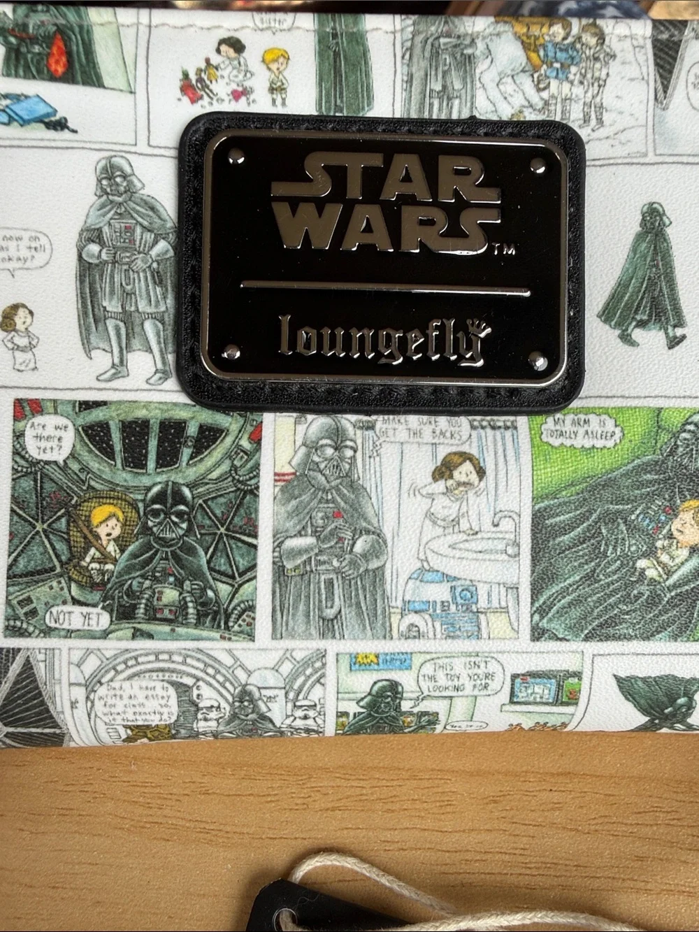 Loungefly Star Wars Comic Strip Wallet in White, Green, Black
